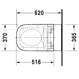 Унитаз подвесной Duravit Happy D.2 2550590000, белый