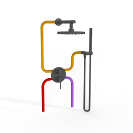 Фото Комплект на 2 потребителя Paini Cox 78PZSET26911SH черный