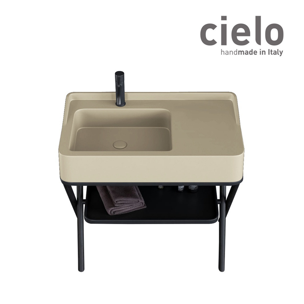 Ceramica CIELO Siwa SWST NM - Консоль для раковины, стальная (цвет: черный матовый)