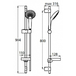 Душевой гарнитур Ideal Standard IdealRain (B9427AA) хром