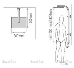 Denberg LT302 Душевая система с термостатом
