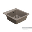 Мойка для кухни из литого мрамора Aquaton Парма квадратная серый шелк 1A713032PM250