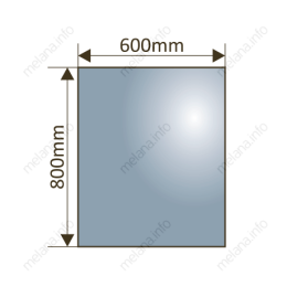MELANA Зеркало с LED-подсветкой-6080 подогрев/часы (MLN-LED063)