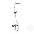 Душевая система термостатическая с изливом Remer Elegance EQ34A7MMSSOFBO, белый матовый