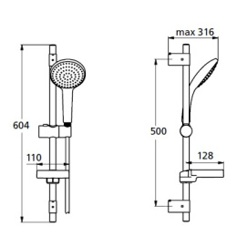 Душевой набор Ideal Standard IdealRain (B9423AA) хром