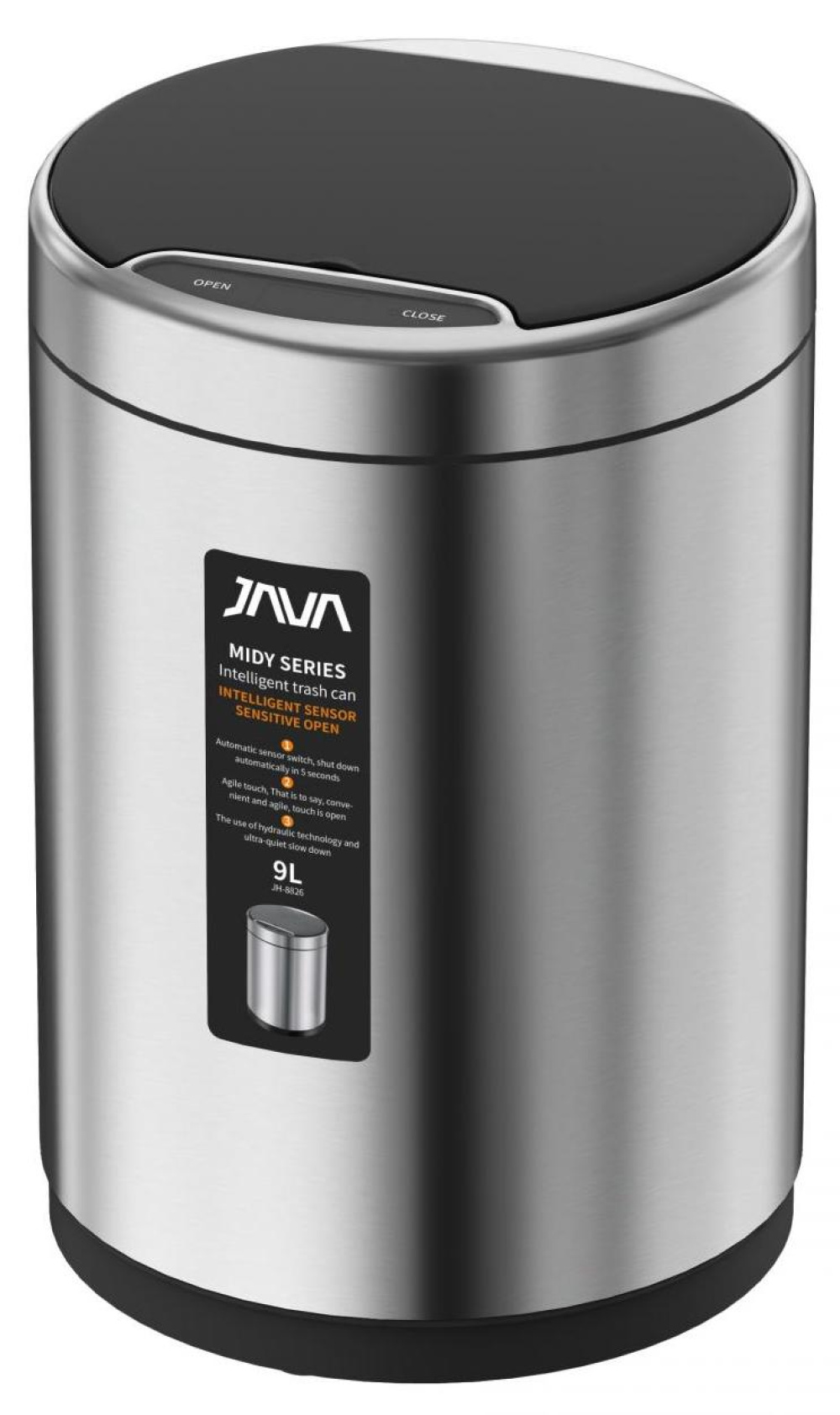 JAVA S-882-9L Сенсорное ведро 9 л
