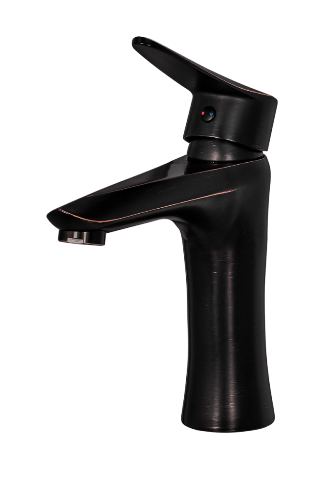 Фото Смеситель для раковины ПСМ-ПРОФСАН PSM-301-5 STEEL тип См-УмОЦБА Черный-бронза