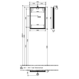 Зеркало A30155N9 VILLEROY&BOCH SENTIQUE, 550x750x50 173 мм