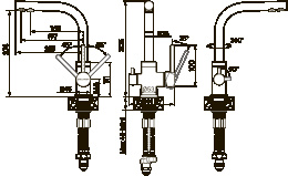 Смеситель для кухни Paulmark Essen (Es213011-302) песочный