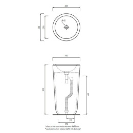 Cielo Fluid FLFREEC Раковина напольная