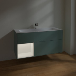 Villeroy Boch Finion F060MTGM Тумба под раковину 1196х498 мм (white matt/olive matt)