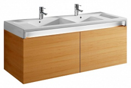 Фото Раковина двойная 130 см Roca Stratum (327630000) белый