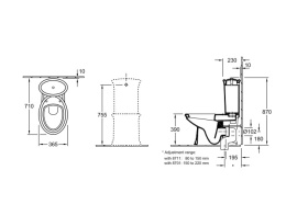 Унитаз напольный 769510R2 VILLEROY&BOCH AMADEA
