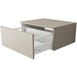 Velvex UNIQUE UNIT tpUNI.60.H27.Y-215 Тумба подвесная выс. 27, выдв. ящик, бежевый шёлк