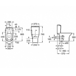 Фото Бачок для унитаза Roca Leon (341649000) белый