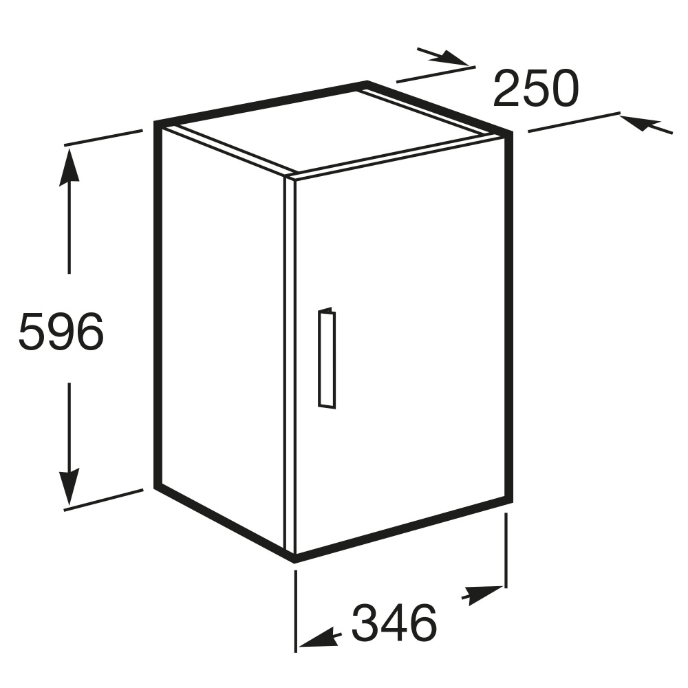 Шкаф для ванной комнаты Roca Debba (ZRU9302711) Венге