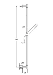 Душевой гарнитур Cristina Rubinetterie (PD06151)