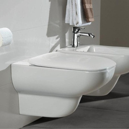 Подвесной унитаз безободковый Villeroy&Boch Joyce 5607 HR01 с крышкой-сиденьем soft close