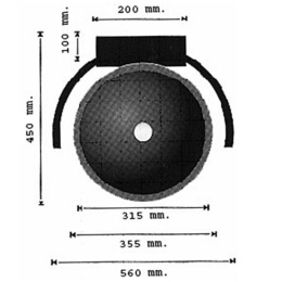 Фото Раковина Nofer 13027.В с дополнительными ручками