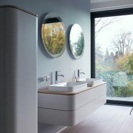 Зеркало с подсветкой Duravit Happy D.2 Plus HP7481S0000, хром