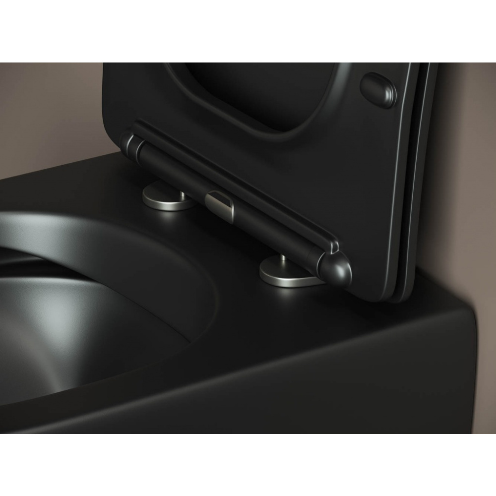 Подвесной унитаз Ceramica Nova METROPOL CN4002MB с сиденьем