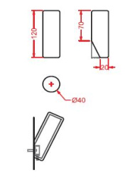 Крючок ArtCeram Postit (PSC005 01 00) белый