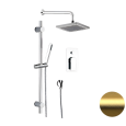 Душевая система Remer Infinity I09S07OBG, золото брашированное