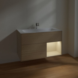 Villeroy Boch Finion F040HHPC Тумба под раковину 996х498 мм (sand matt/oak veneer)