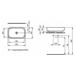 Ideal Standard Simply U T012601 (55 см)