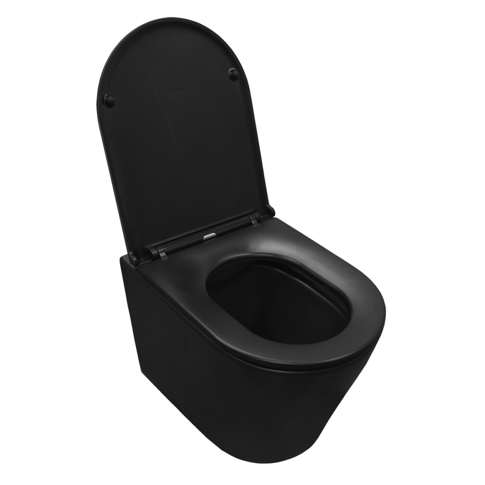 Унитаз подвесной Azario Teramo (AZ -053E-R-MB/ AZ-0053-MB) Черный матовый
