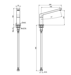Carlo Frattini F2457CR Излив для наполнения ванны