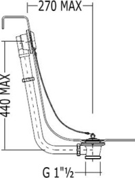 Фото Слив-перелив Devon&Devon (SFD1058SCR) хром