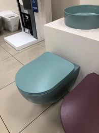 CREAVIT FREE FE322-11NY00E-0000 Унитаз подвесной безободковый МЕНТОЛ МАТОВЫЙ