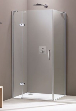 Душевой уголок Huppe Aura elegance 400302+400604, 90 х 90 см, стекло прозрачное
