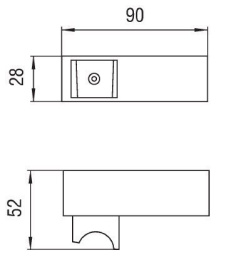 Фото NOBILI AD147/7CR Держатель душа (хром)