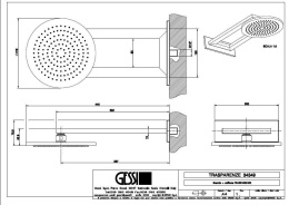 Верхний душ Gessi Trasparenze (34349#031) хром