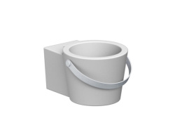 Фото Раковина Scarabeo BUCKET 8802CR накладная или подвесная