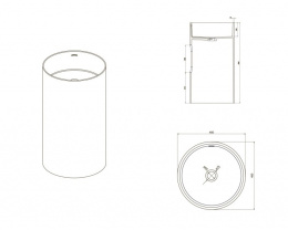 NT BAGNO NT609 SIENA Раковина из искусственного камня напольная