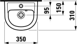Фото Раковина Laufen Pro 1595.0.000.104.1, 35*31 см