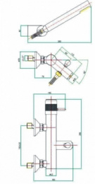 Фото Смеситель для ванны с душем Fiore ХР 48CR6150 хром