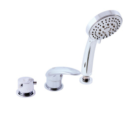 Фото Rav Slezak D475.5P DUNAJ смеситель каскадный на 3 отверстия залив воды через слив-перелив