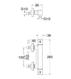 Смесители для душа Cristina Quadri QD48151 Смеситель для душа