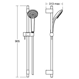 Душевой гарнитур Ideal Standard Idealrain Pro (B9836AA) хром