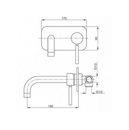 Смеситель Cezares Olimp BLSM2-02-L цвет бронза