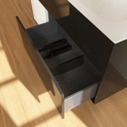 Villeroy Boch Finion F060MTPH Тумба под раковину 1196х498 мм (white matt/glossy black)