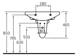 Фото Ideal Standard Motion W310401 Полуколонна для раковины