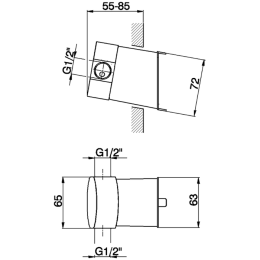 Внутренний механизм смесителя Cisal ZA01551004, белый