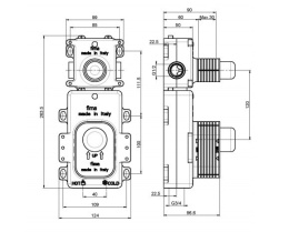 Фото Внутренний механизм термостата для душа F2461 FIMA Carlo Frattini