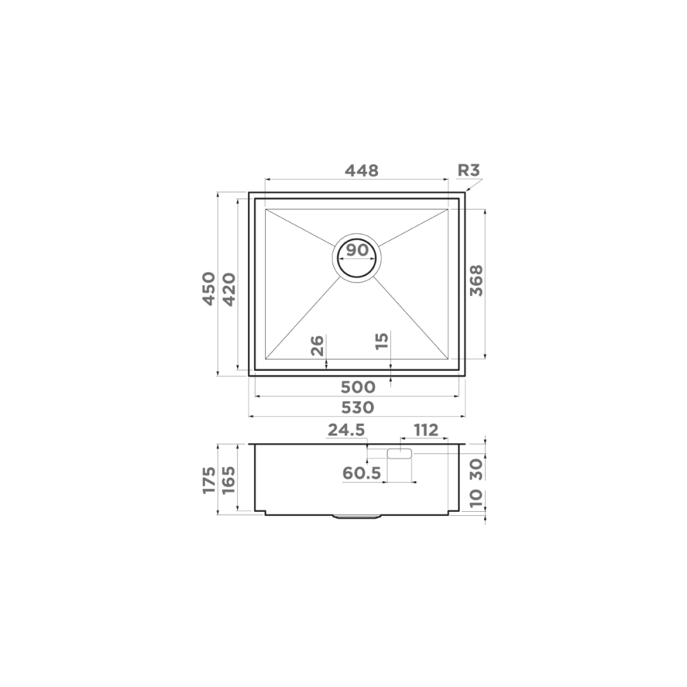 Кухонная мойка Omoikiri Kasen 53-26 INT LG (4993790) светлое золото