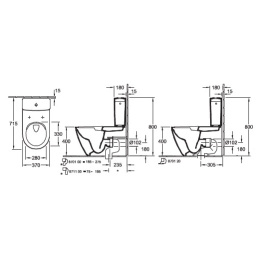 Напольный унитаз Villeroy&Boch Subway 2.0 5617R0 01